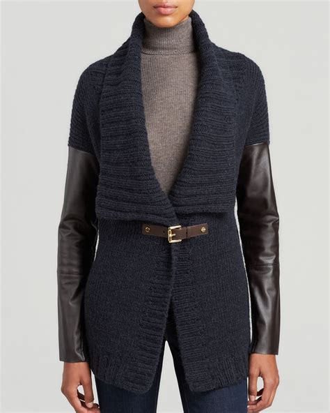 michael kors buckle cardigan womens|Women's Michael Kors Collection Sweaters .